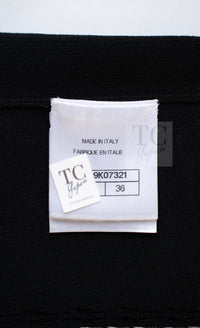 CHANEL 17C black beige cotton women's cardigan / シャネル レディース ブラック ベージュ コットン カーディガン