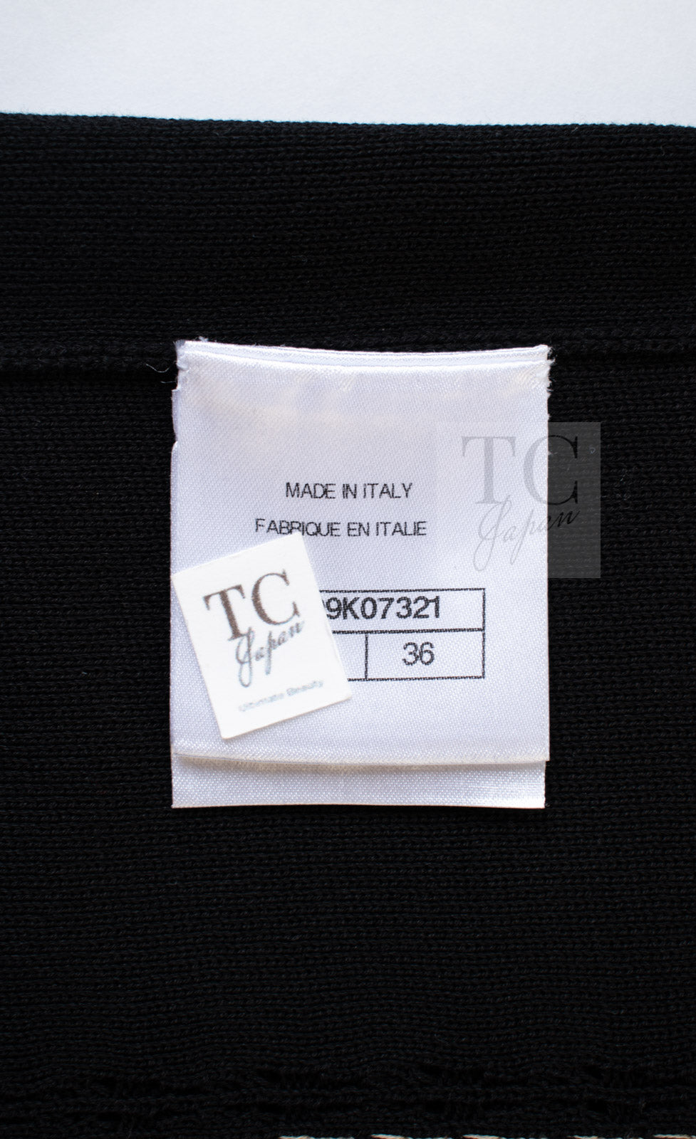 CHANEL 17C black beige cotton women's cardigan / シャネル レディース ブラック ベージュ コットン カーディガン