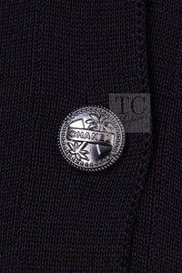 CHANEL 17C black beige cotton women's cardigan / シャネル レディース ブラック ベージュ コットン カーディガン