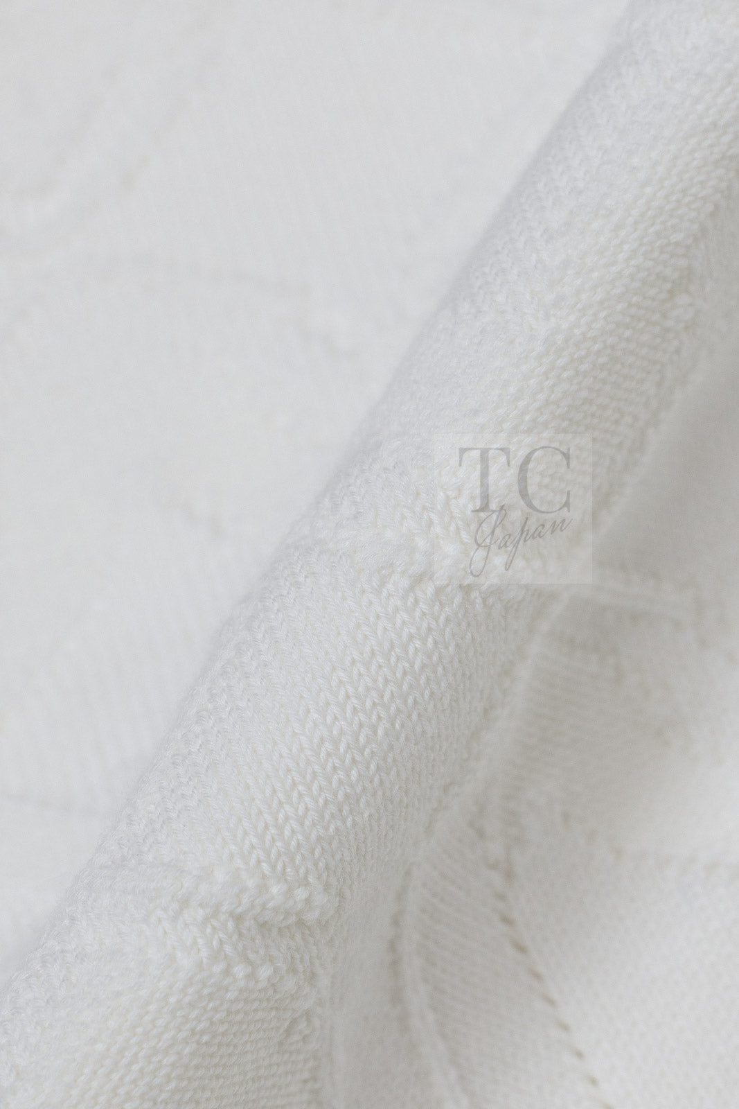 CHANEL 13C White CC Buttons Cotton Knit Stretch Cardigan Karl Lagerfeld 36-06