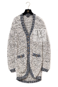 CHANEL 19PF Metallic Multicolor Wool Long Knit Cardigan 40 42 2