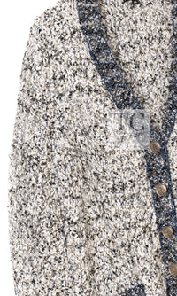 CHANEL 19PF Metallic Multicolor Wool Long Knit Cardigan 40 42 3