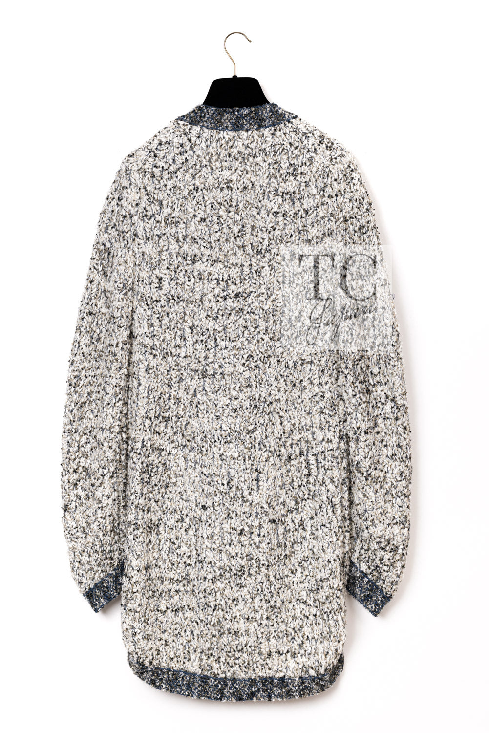 CHANEL 19PF Metallic Multicolor Wool Long Knit Cardigan 40 42 9