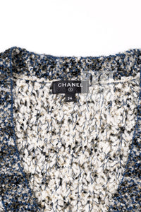 CHANEL 19PF Metallic Multicolor Wool Long Knit Cardigan 40 42 18