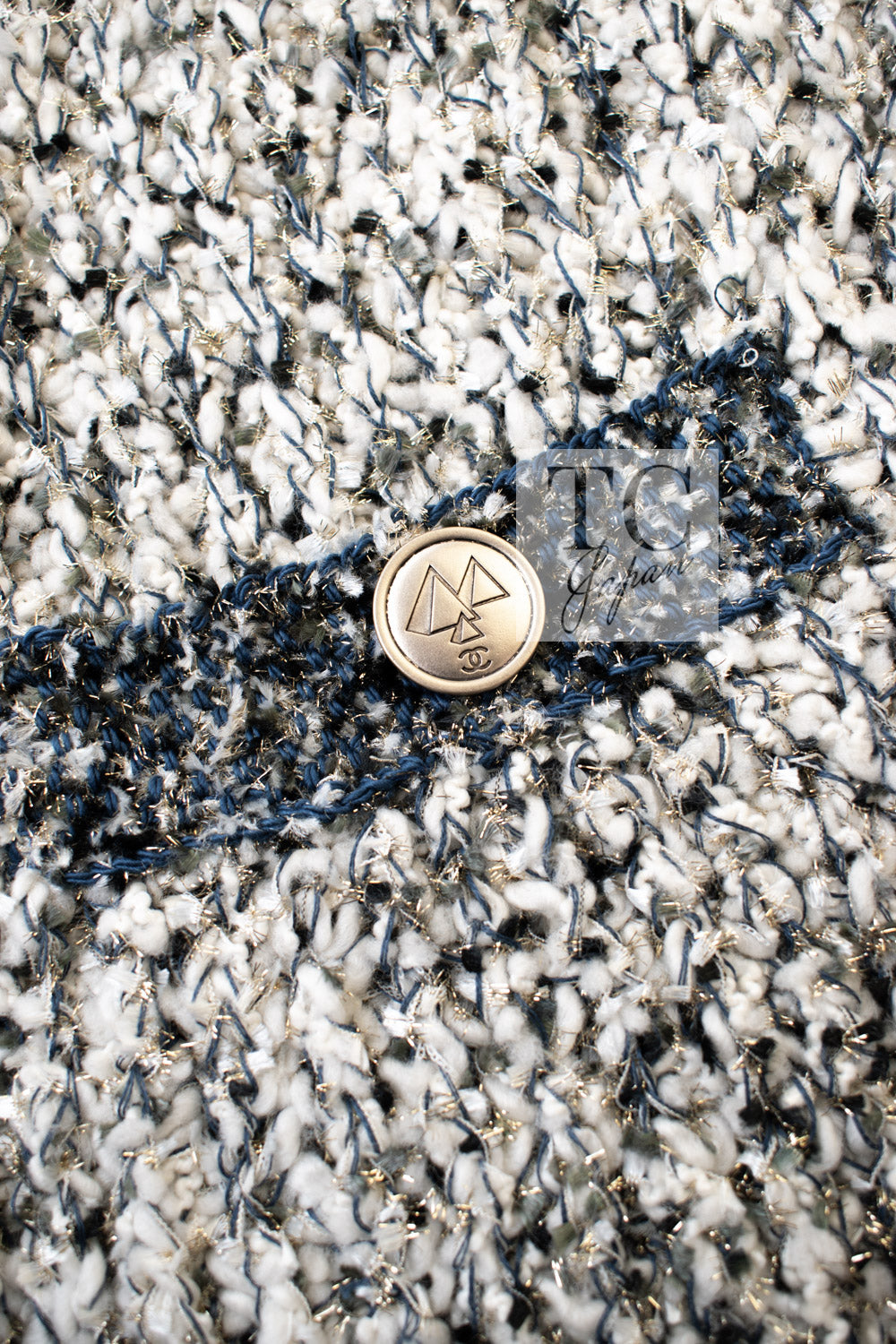 シャネル カーディガン CHANEL 19PF ブラック ゴールド ウール ロング ニット 40 42