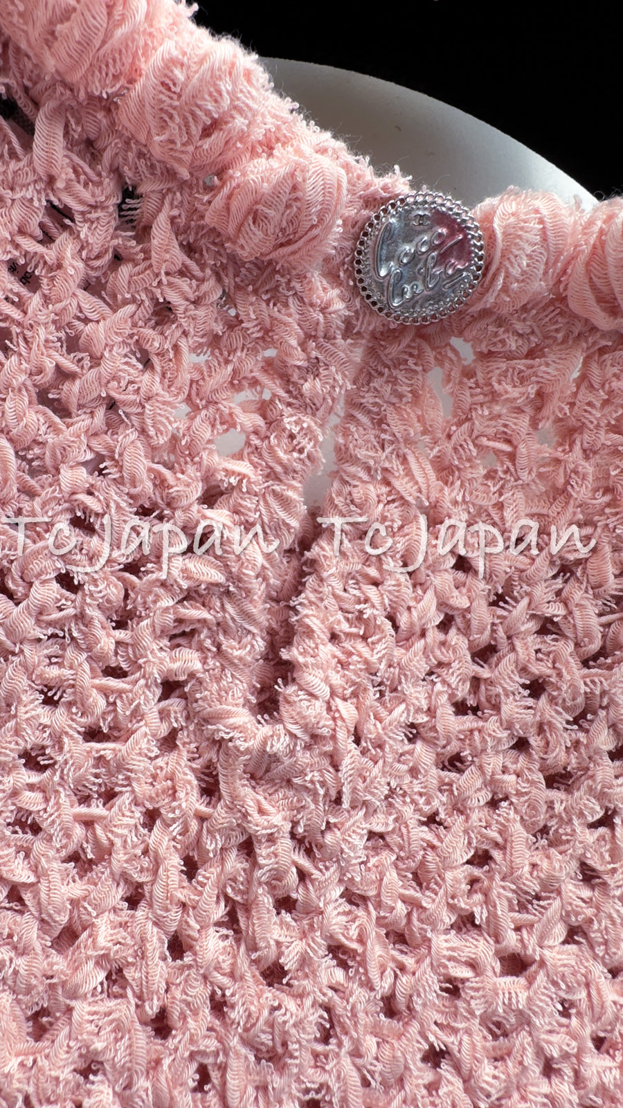 シャネル ワンピース CHANELプリティ ピンク コットン サマー ニット