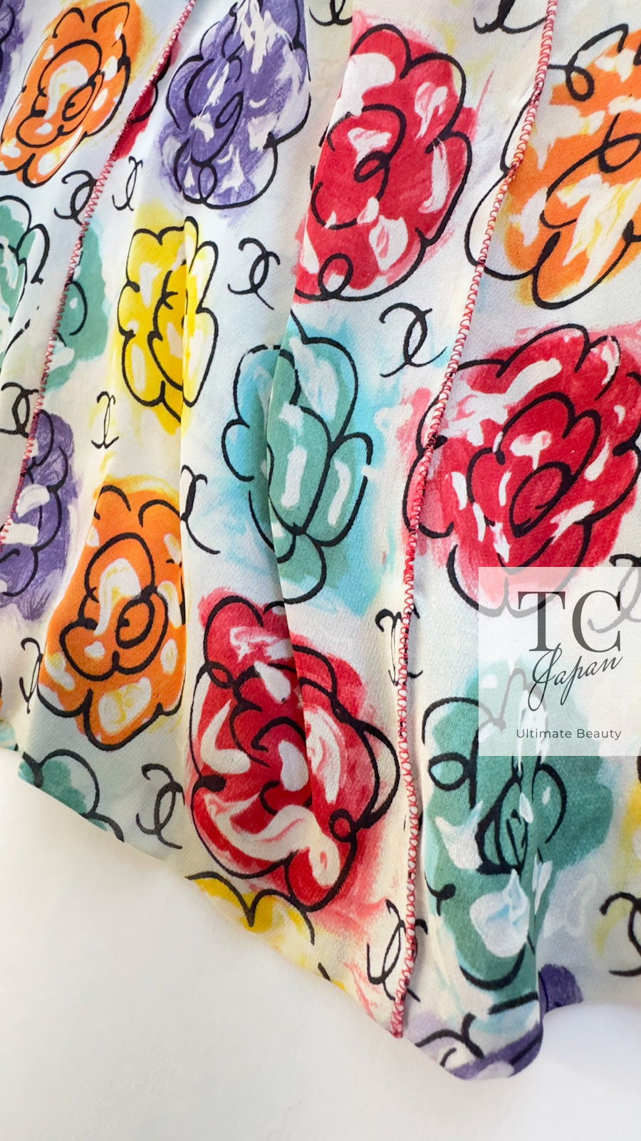 *大人気♡希少*【CHANEL】ワンピースCCロゴ シャネル ワンピース CHANEL ヴィンテージ CCロゴ 花柄 マルチ