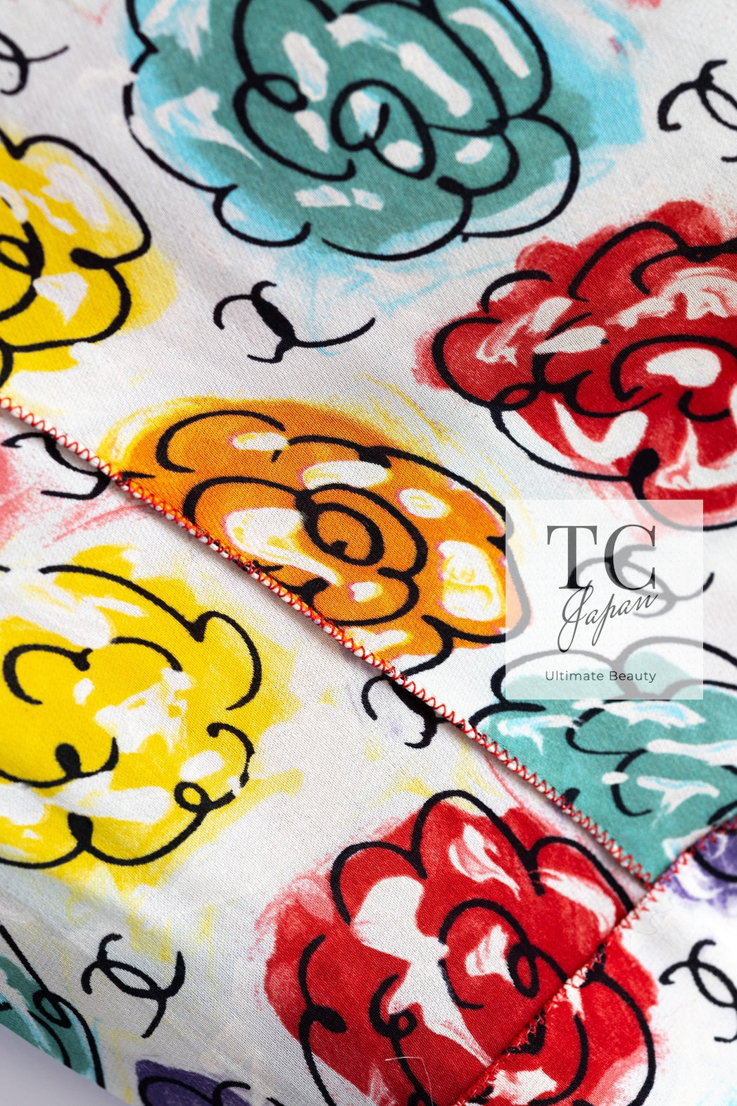 Chanel シャネル 100% シルク ワンピース ヴィンテージ 花柄