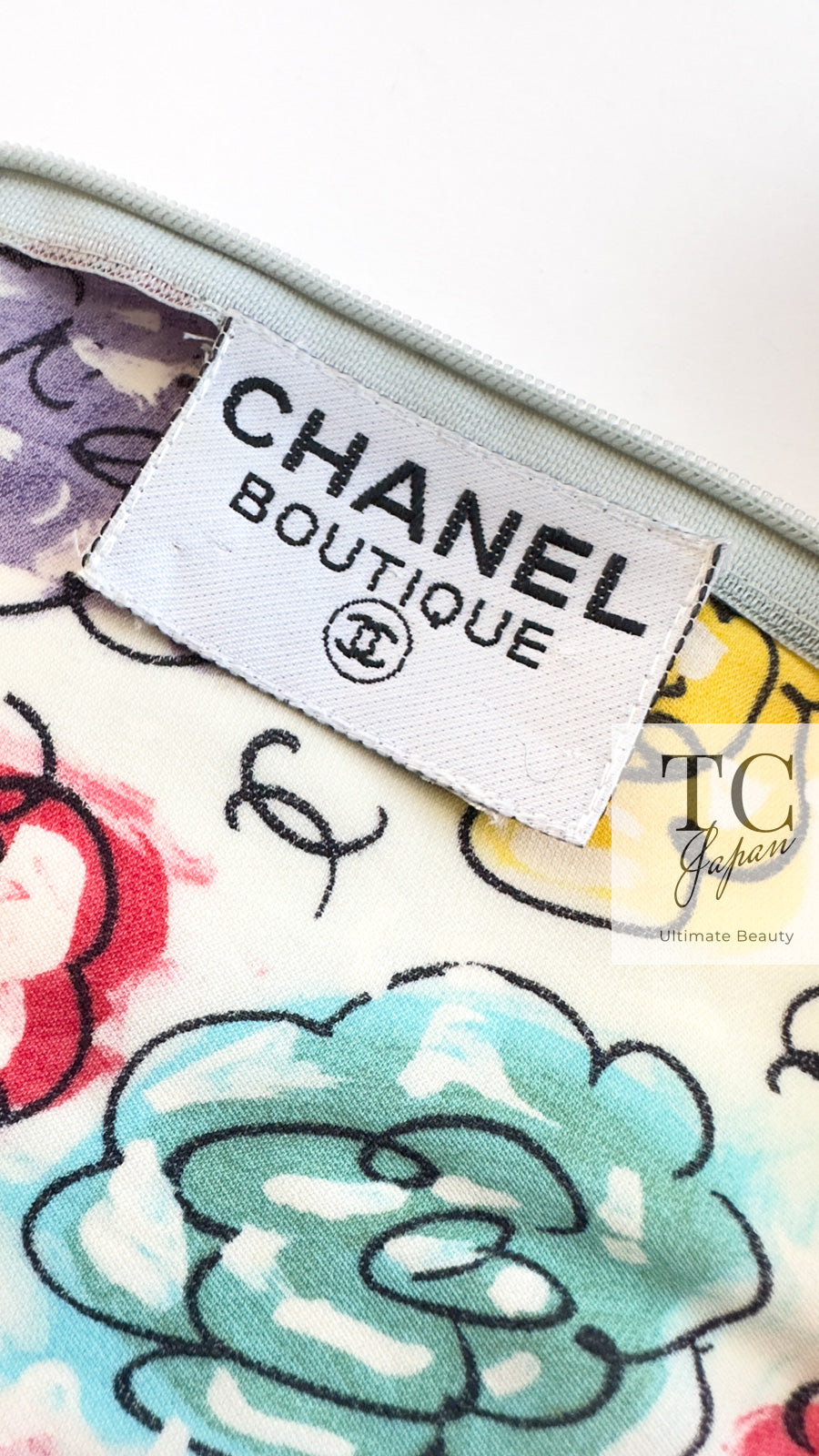 シャネル ワンピース CHANEL ヴィンテージ CCロゴ 花柄 マルチ