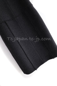 CHANEL 04A Black Wool Angora Tweed Dress 36 シャネル ブラック ウール アンゴラ ツイード ワンピース 即発