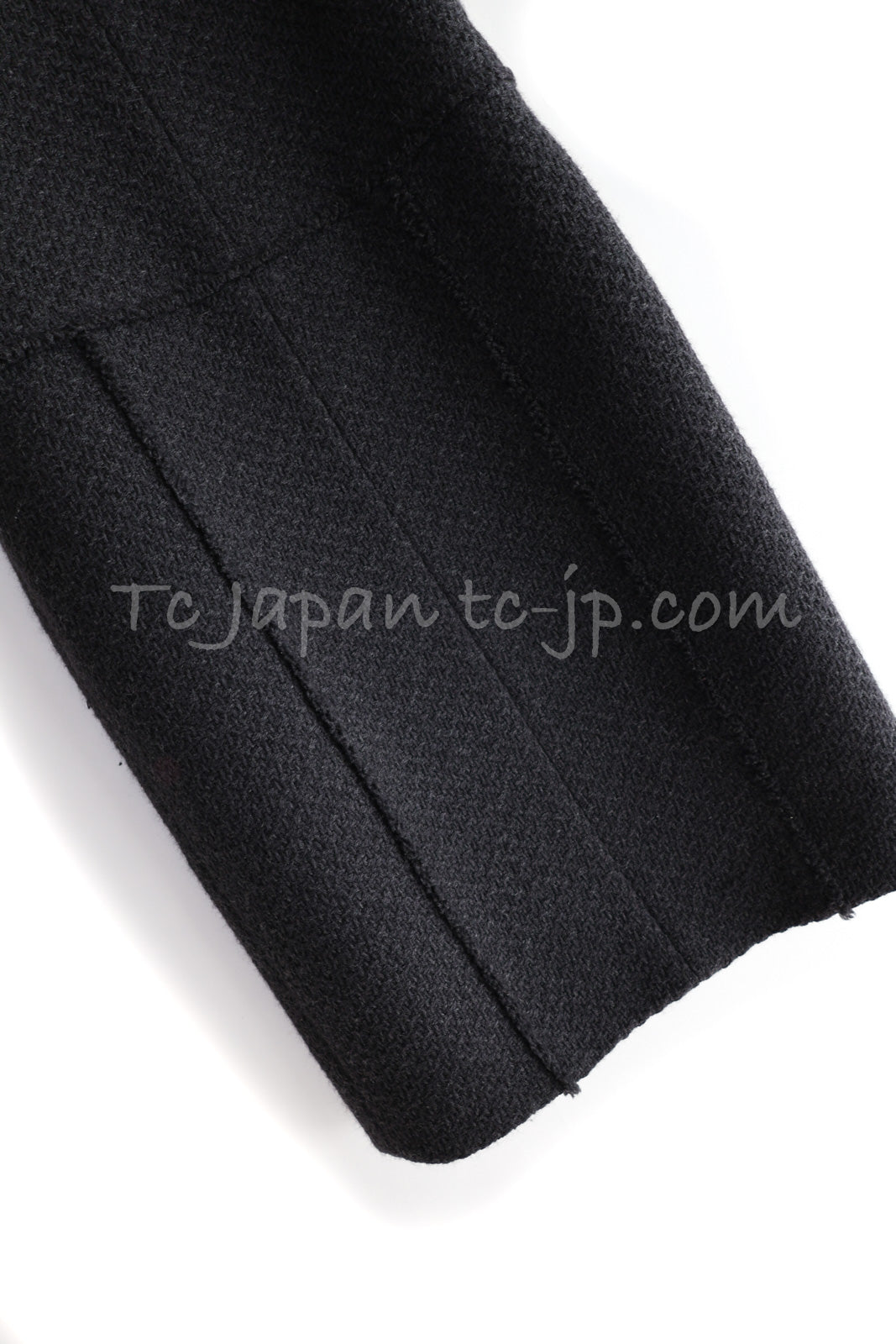 CHANEL 04A Black Wool Angora Tweed Dress 36 シャネル ブラック ウール アンゴラ ツイード ワンピース 即発