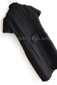 CHANEL 04A Black Wool Angora Tweed Dress 36 シャネル ブラック ウール アンゴラ ツイード ワンピース 即発