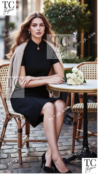 CHANEL 04A Black Wool Angora Tweed Dress 36 シャネル ブラック ウール アンゴラ ツイード ワンピース 即発