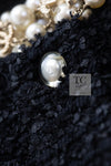 CHANEL 16PS Black Sleeveless CC Buttons Stretch Knit Dress 34 36 シャネル ブラック ストレッチ ノースリーブ CC ボタン ニット ワンピース 即発
