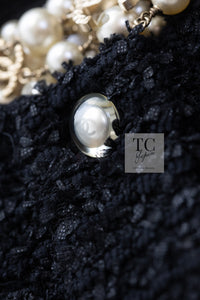 CHANEL 16PS Black Sleeveless CC Buttons Stretch Knit Dress 34 36 シャネル ブラック ストレッチ ノースリーブ CC ボタン ニット ワンピース 即発