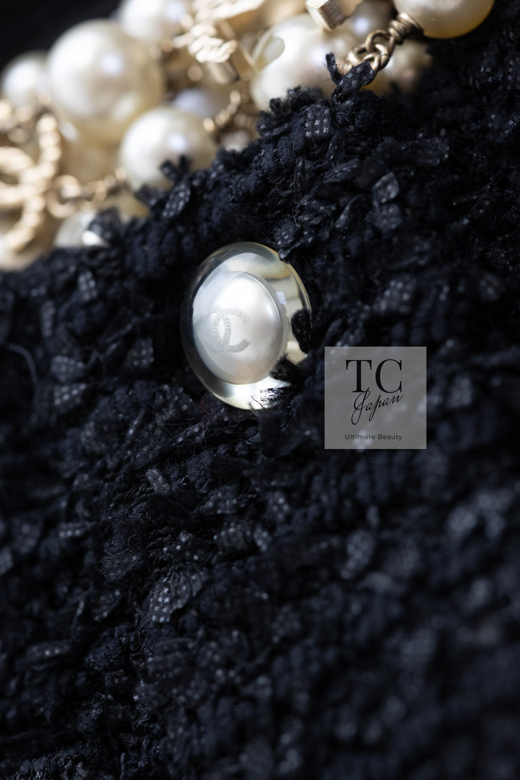 CHANEL 16PS Black Sleeveless CC Buttons Stretch Knit Dress 34 36 シャネル ブラック ストレッチ ノースリーブ CC ボタン ニット ワンピース 即発