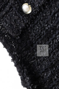 CHANEL 16PS Black Sleeveless CC Buttons Stretch Knit Dress 34 36 シャネル ブラック ストレッチ ノースリーブ CC ボタン ニット ワンピース 即発