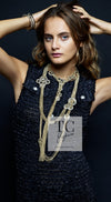 CHANEL 16PS Black Sleeveless CC Buttons Stretch Knit Dress 34 36 シャネル ブラック ストレッチ ノースリーブ CC ボタン ニット ワンピース 即発