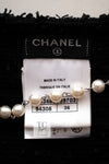 CHANEL 16PS Black Sleeveless CC Buttons Stretch Knit Dress 34 36 シャネル ブラック ストレッチ ノースリーブ CC ボタン ニット ワンピース 即発