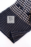 CHANEL 12S Beige Navy Mix Short Sleeve Knit Dress 34 シャネル ベージュ ネイビー ミックス 半袖 ニット ワンピース 即発