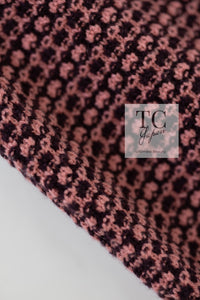 CHANEL 23B Pink Dark Purple Cashmere Knit Dress 38 シャネル ピンク ダークパープル ココボタン カシミヤ ニット ワンピース 即発