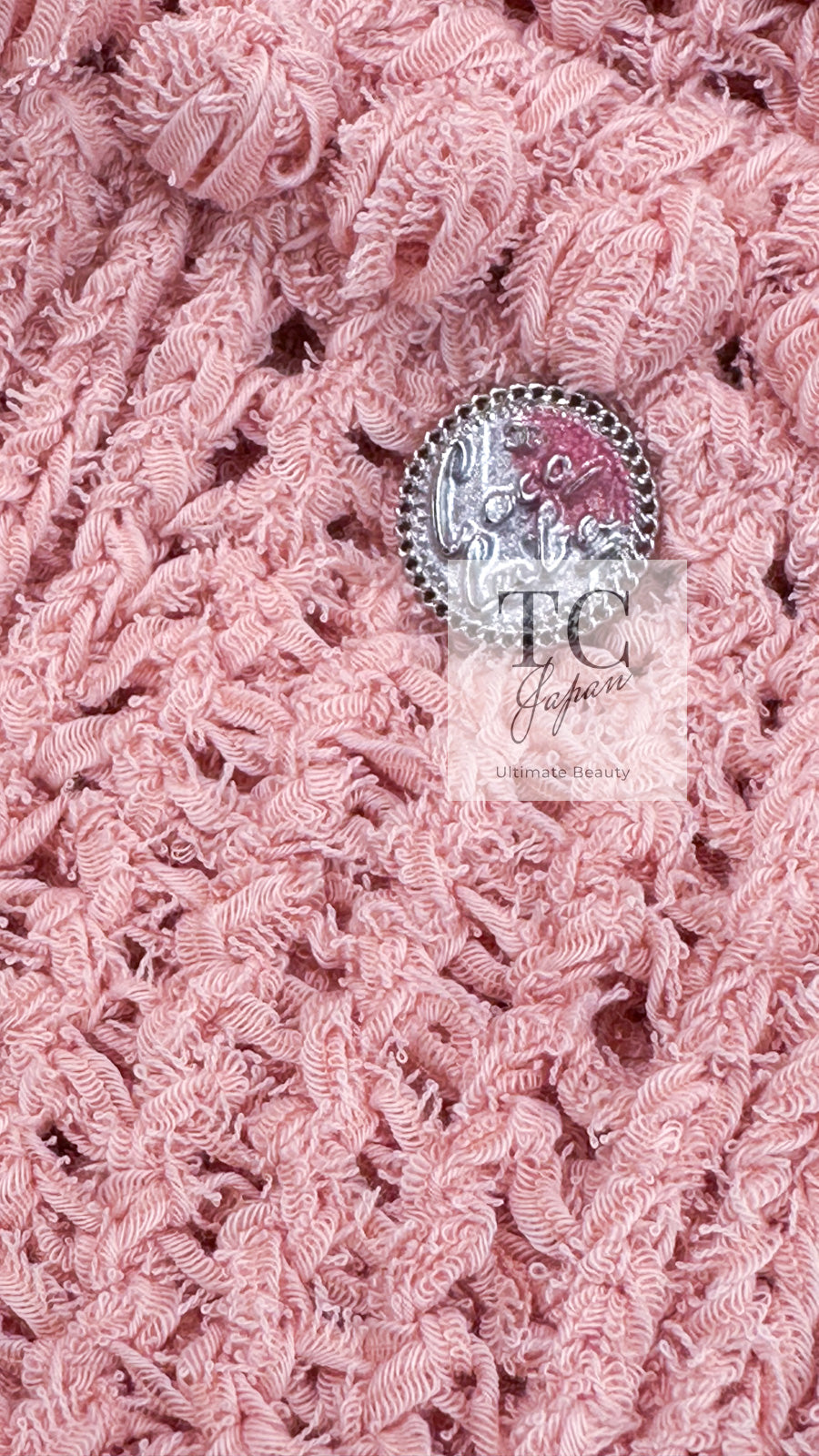 ピンクが可愛い☆センターCCロゴ【CHANEL】ワンピース トップス シャネル ワンピース CHANEL プリティ ピンク コットン ニット