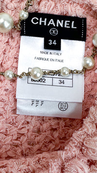 CHANEL 17C Pretty Pink Cotton Knit Dress 34 シャネル プリティ ピンク コットン ニット ワンピース 即発