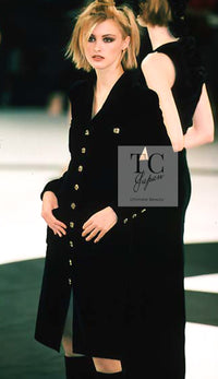 CHANEL 96A Vintage Black Wool Gripoix Jewelry Botton Jacket 34 36 シャネル ヴィンテージ ブラック ウール グリポワ 宝石 ボタン ジャケット 即発 - TC JAPAN