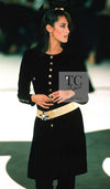 CHANEL 96A Vintage Black Wool Gripoix Jewelry Botton Jacket 34 36 シャネル ヴィンテージ ブラック ウール グリポワ 宝石 ボタン ジャケット 即発 - TC JAPAN