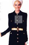 CHANEL 96A Vintage Black Wool Gripoix Jewelry Botton Jacket 34 36 シャネル ヴィンテージ ブラック ウール グリポワ 宝石 ボタン ジャケット 即発 - TC JAPAN