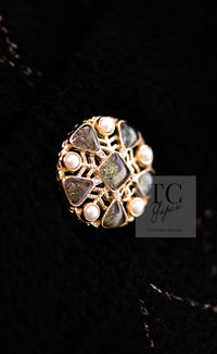 CHANEL 19B Black Gold No.5 Logo Zipper Velour Knit Stretch Dress 34 シャネル ブラック ゴールド No.5 ロゴ ジッパー ベロア ニット ストレッチ ワンピース 即発