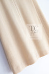 CHANEL 05A Cream Black Trim CC Buttons Wool Dress 36 シャネル クリーム ブラック トリム ココボタン 半袖 ウール ワンピース 即発