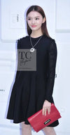 CHANEL 16B Black Cashmere Silk Knit Long Dress 38 シャネル ブラック カシミヤ シルク ニット ロング ワンピース 即発