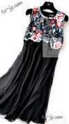 CHANEL 01A Black Multicolor Sequin Embellishments Silk Dress 38 シャネル ブラック マルチカラー シルク スパンコール 幻のドレス ワンピース 即発