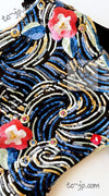 CHANEL 01A Black Multicolor Sequin Embellishments Silk Dress 36 38 シャネル ブラック マルチカラー シルク スパンコール 幻のドレス ワンピース 即発