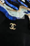 CHANEL 01A Black Multicolor Sequin Embellishments Silk Dress 38 シャネル ブラック マルチカラー シルク スパンコール 幻のドレス ワンピース 即発