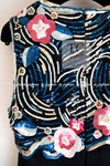 CHANEL 01A Black Multicolor Sequin Embellishments Silk Dress 38 シャネル ブラック マルチカラー シルク スパンコール 幻のドレス ワンピース 即発