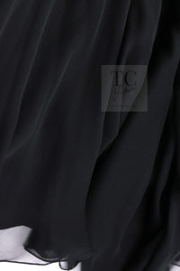 CHANEL 01A Black Multicolor Sequin Embellishments Silk Dress 36 38 シャネル ブラック マルチカラー シルク スパンコール 幻のドレス ワンピース 即発