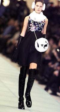 CHANEL 01A Black Multicolor Sequin Embellishments Silk Dress 38 シャネル ブラック マルチカラー シルク スパンコール 幻のドレス ワンピース 即発