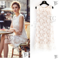 CHANEL 09PF Ivory Beige Mohair Dress 38 シャネル アイボリー ベージュ モヘア ワンピース 即発