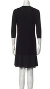 CHANEL 18PF Black Cotton Wool Knit Dress 36 シャネル ブラック コットン ウール ニット ワンピース 即発