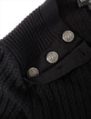 CHANEL 18PF Black Cotton Wool Knit Dress 36 シャネル ブラック コットン ウール ニット ワンピース 即発