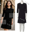 CHANEL 18PF Black Cotton Wool Knit Dress 36 シャネル ブラック コットン ウール ニット ワンピース 即発