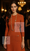 CHANEL 18PF Black Cotton Wool Knit Dress 36 シャネル ブラック コットン ウール ニット ワンピース 即発