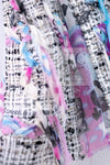 CHANEL 07C White Graffiti CC Logo Tweed Dress 36 シャネル ホワイト グラフィティ ロゴ ツイード ワンピース 即発