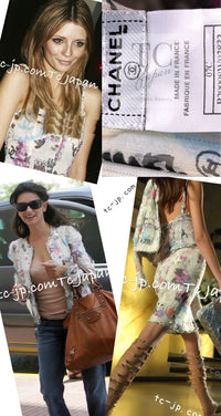 CHANEL 07C White Graffiti CC Logo Tweed Dress 36 シャネル ホワイト グラフィティ ロゴ ツイード ワンピース 即発