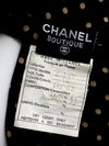 CHANEL 89S Black Beige Wool Dot Print Dress 34 36 シャネル ブラック ベージュ ウール ドット柄 ワンピース 即発