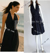 CHANEL 89S Vintage Navy Gray Wool Dot Print Dress 34 36 シャネル ヴィンテージ ネイビー グレー ウール ドット柄 ワンピース 即発