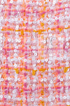 CHANEL 19C Pink Orange CC Logo Buttons Sequin Embellishments Dress 42 44 シャネル ピンク オレンジ ココボタン スパンコール ワンピース 即発