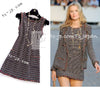 CHANEL 11C Black Border Multi Color Tunic Dress Tops 38 シャネル ブラック マルチカラー ストライプ ボーダー ツイード チュニック ワンピース トップス 即発